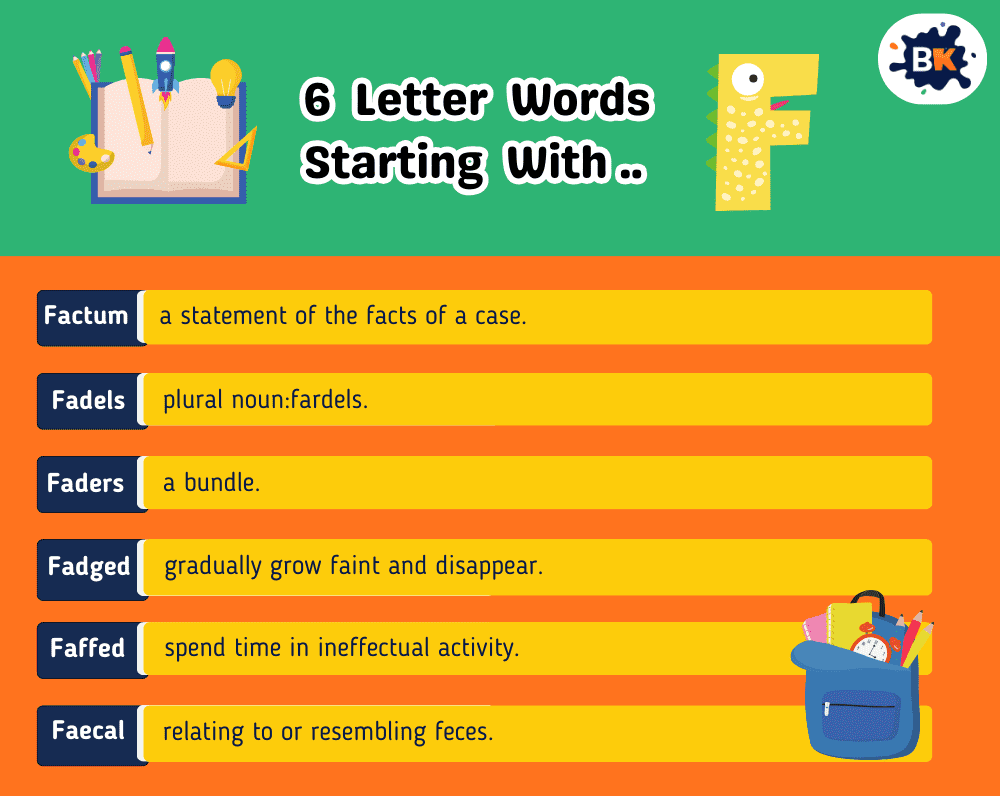 Goofy 6 Letter Words Starting With F For Kids Goofy 6 Letter Words Starting With F For Kids