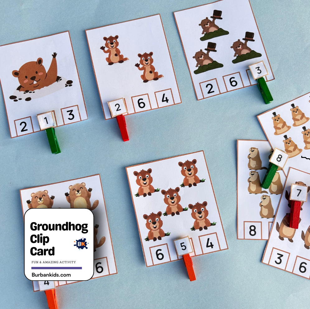 Groundhog Clip Card Groundhog Clip Card