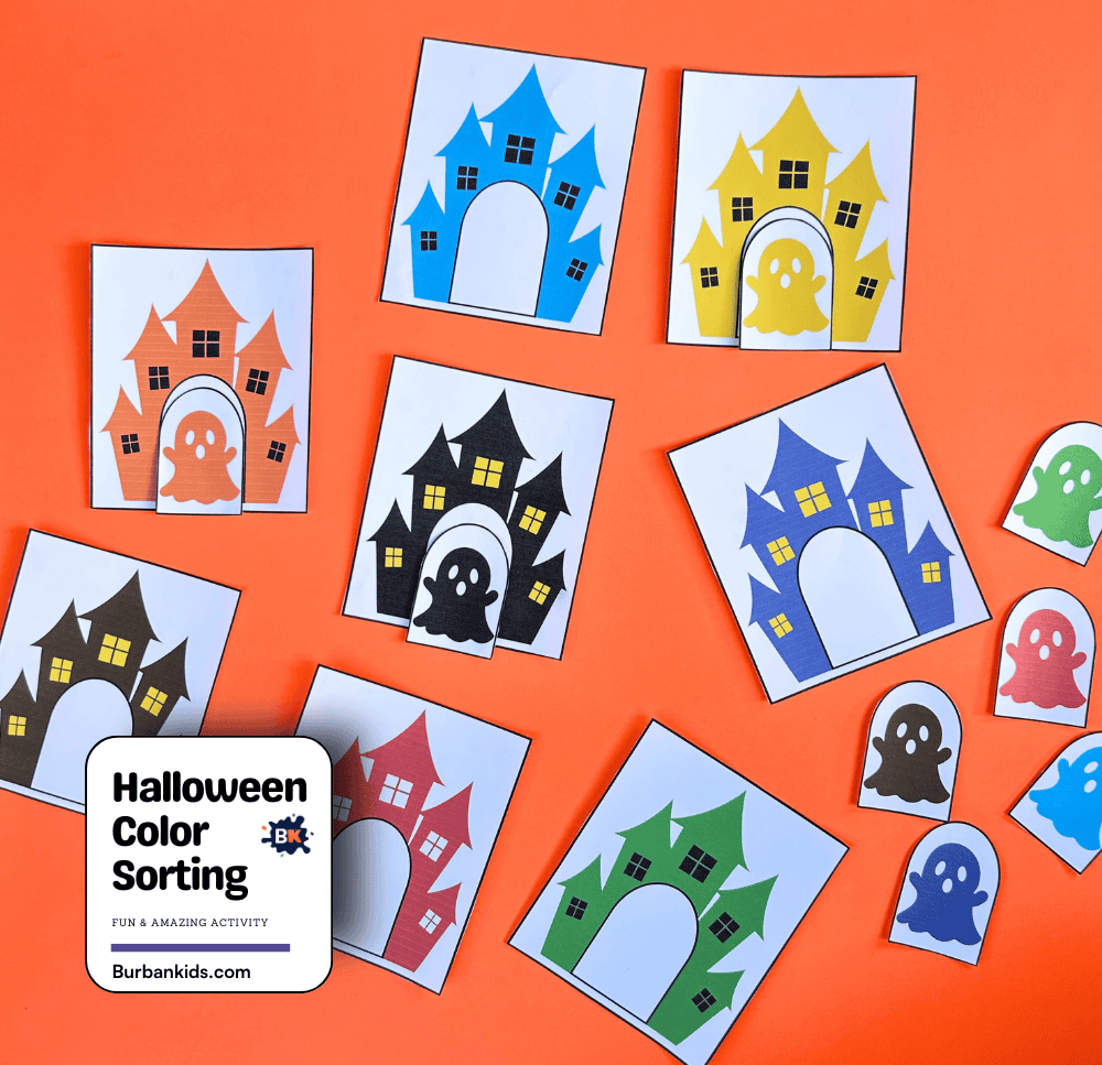 Halloween Color Sorting Activity