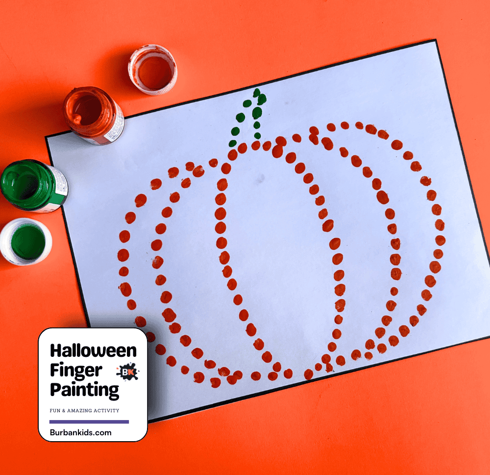 Halloween Finger Painting Activity