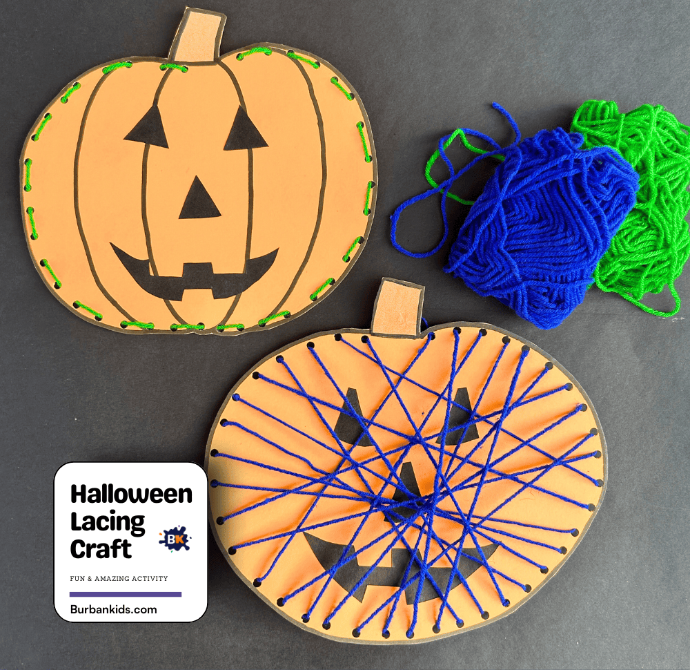 Halloween Lacing Craft Activity