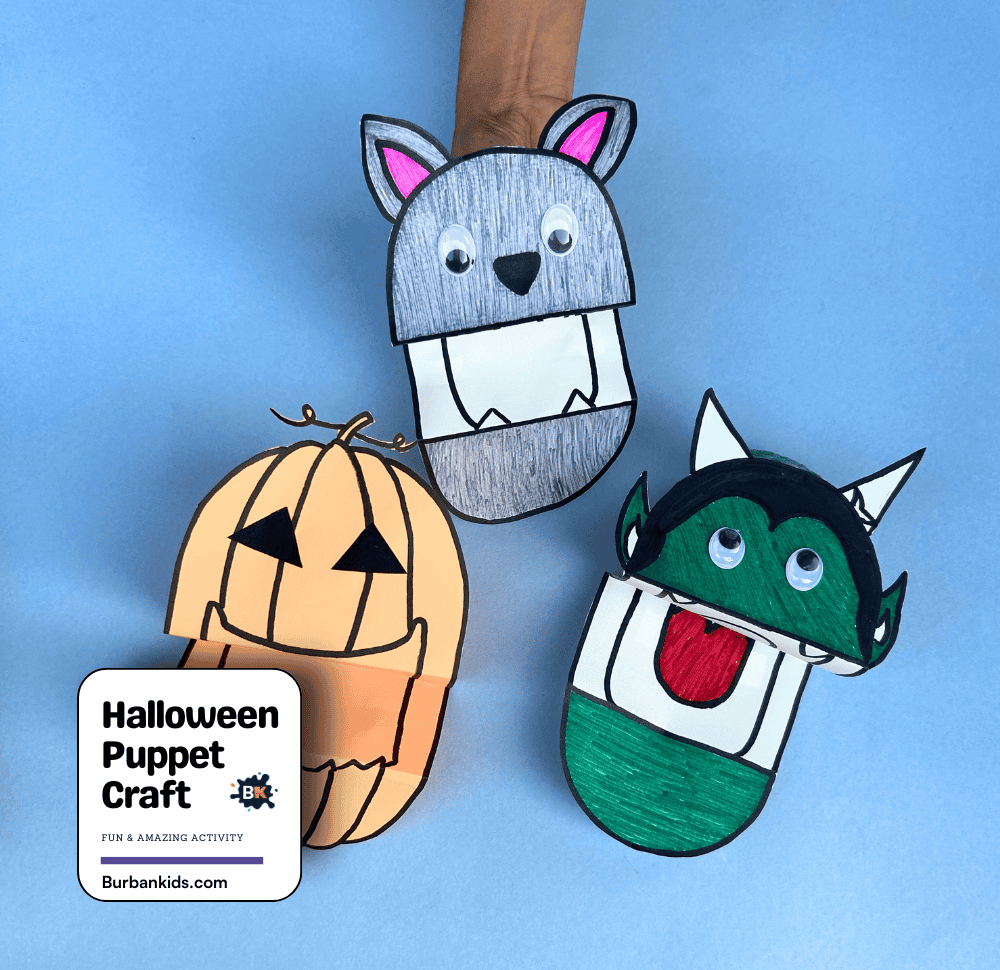Halloween Puppet Craft Activity