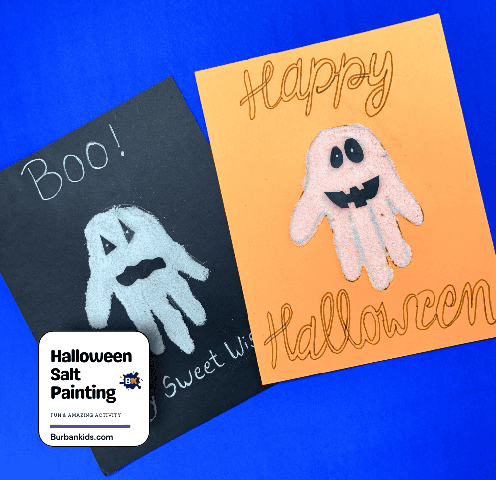 Halloween Salt Painting Activity