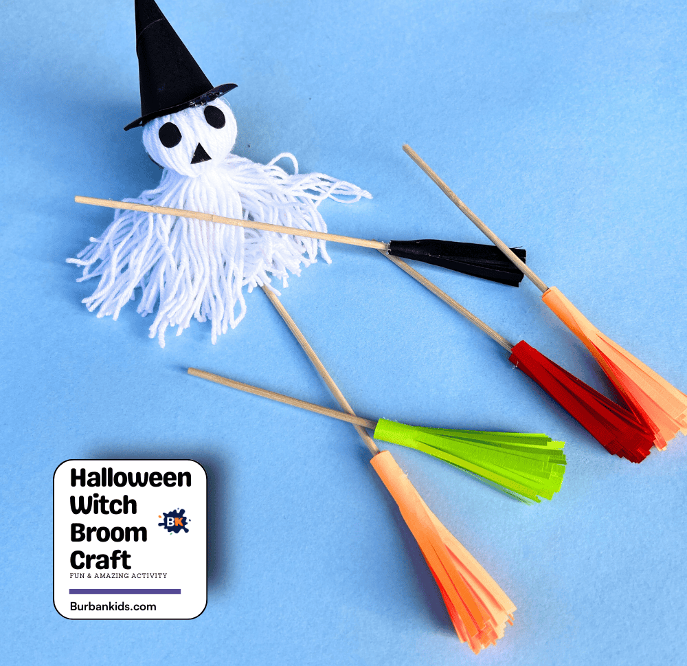 Halloween Witch Broom Craft Activity