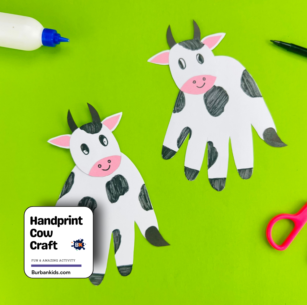 Handprint Cow Craft Handprint Cow Craft