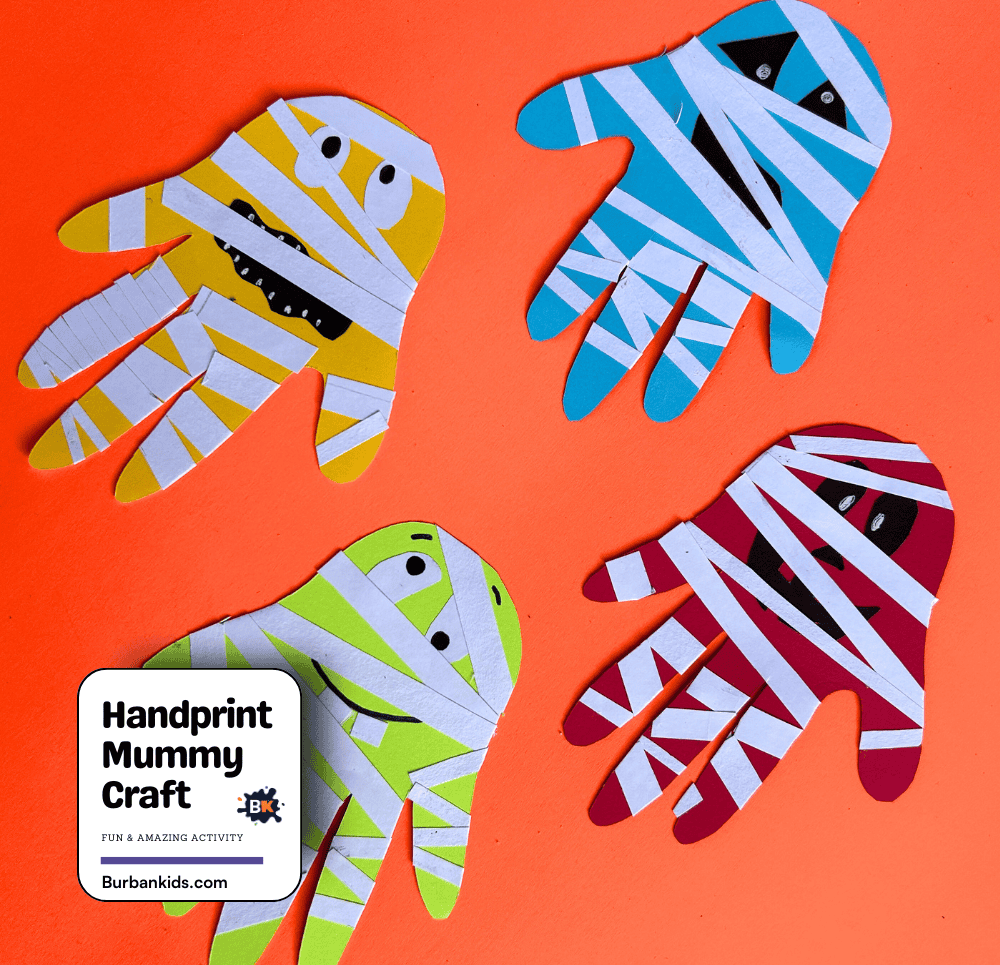Handprint Mummy Craft Activity