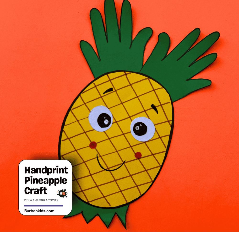 Handprint Pineapple Craft Activity
