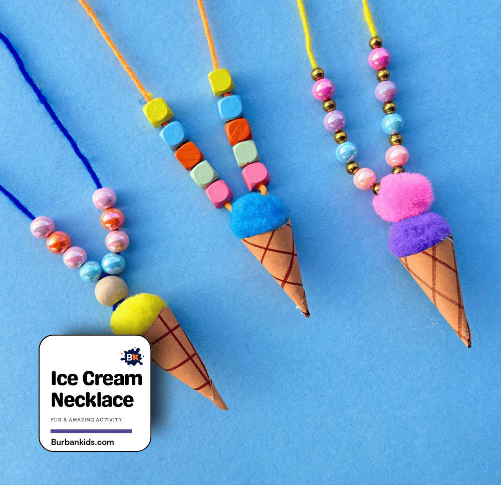Ice Cream Necklace Activity