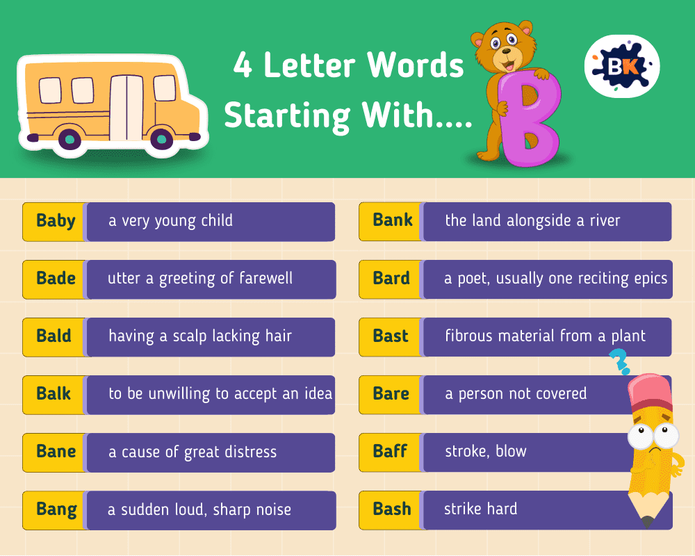 4 Letter Words Starting With B: Browsing The Bounty Of Bold Buzzwords