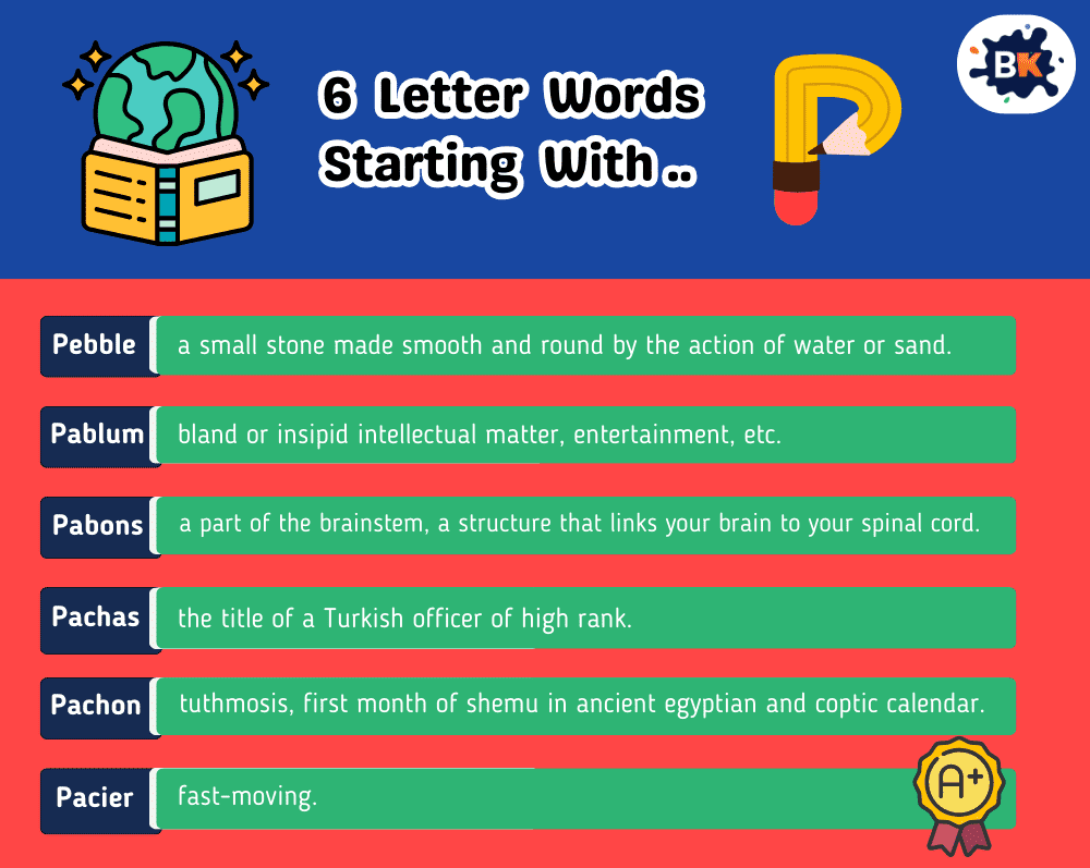 Incredible 6 Letter Words Starting With P For Kids Incredible 6 Letter Words Starting With P For Kids