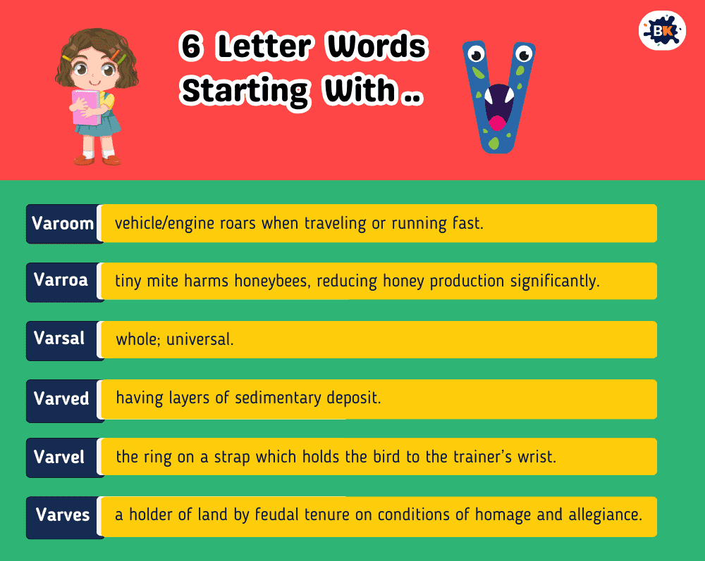 Incredible 6 Letter Words Starting With V For Kids Incredible 6 Letter Words Starting With V For Kids
