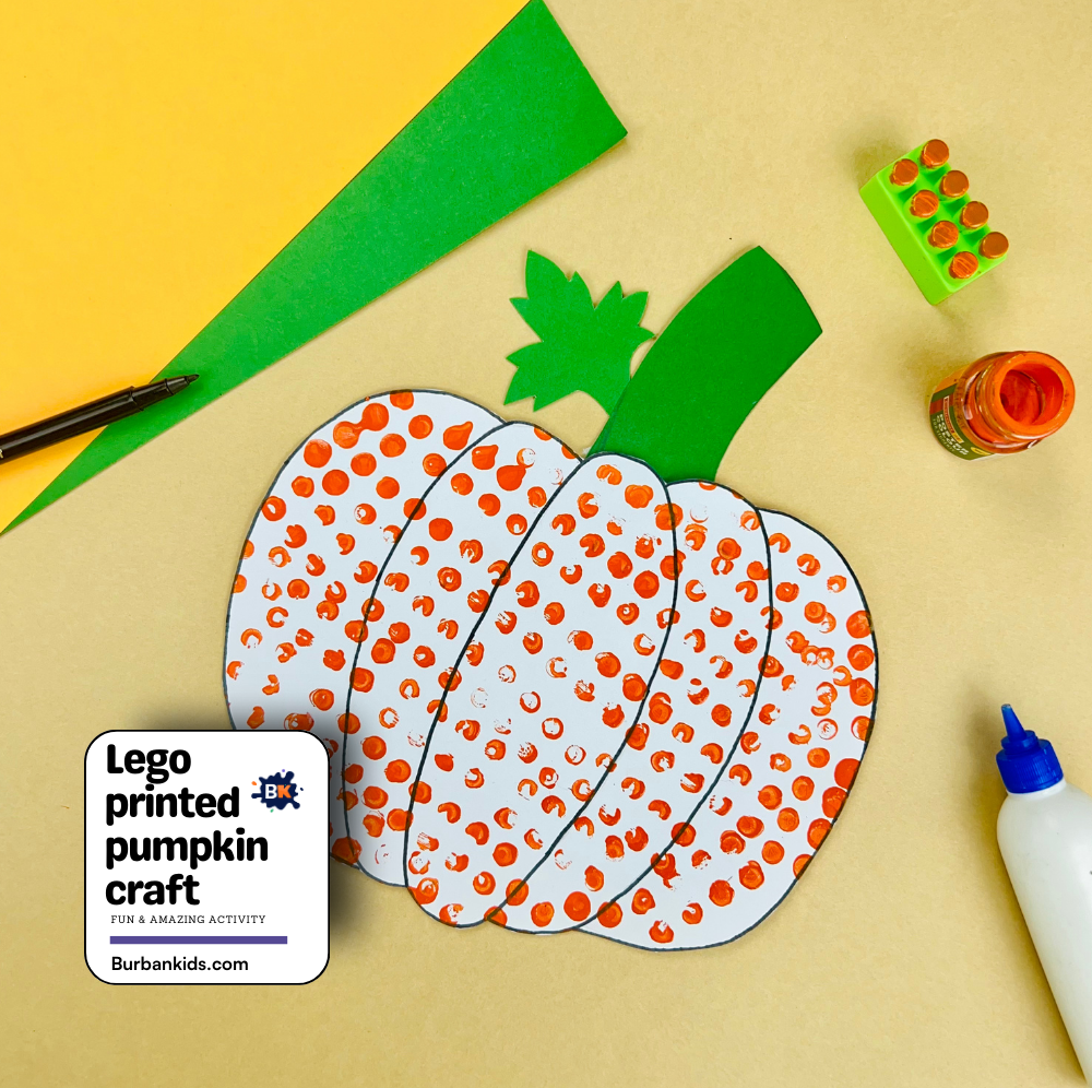 Lego printed pumpkin craft Lego Printed Pumpkin Craft