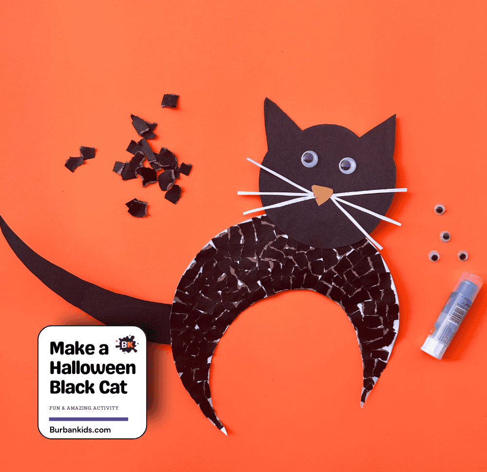 Make a Halloween Black Cat Activity