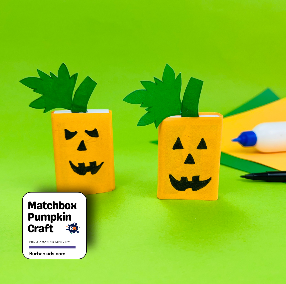 Matchbox Pumpkin Craft Matchbox Pumpkin Craft