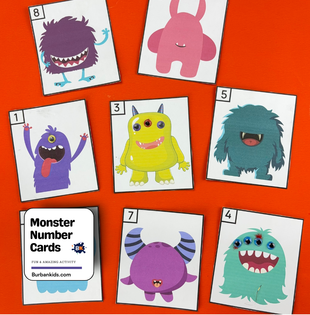 Monster Number Cards Monster Number Cards