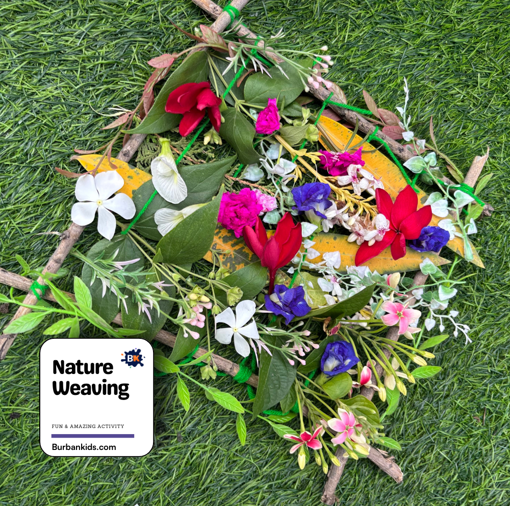 Nature Weaving Foam Painting Art