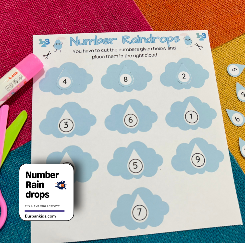 Number Rain Drops Number Rain Drops
