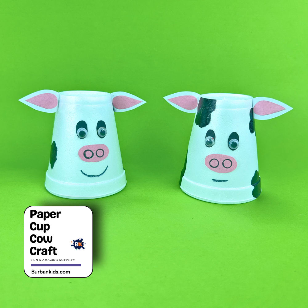 Paper Cup Cow Craft Paper Cup Cow Craft