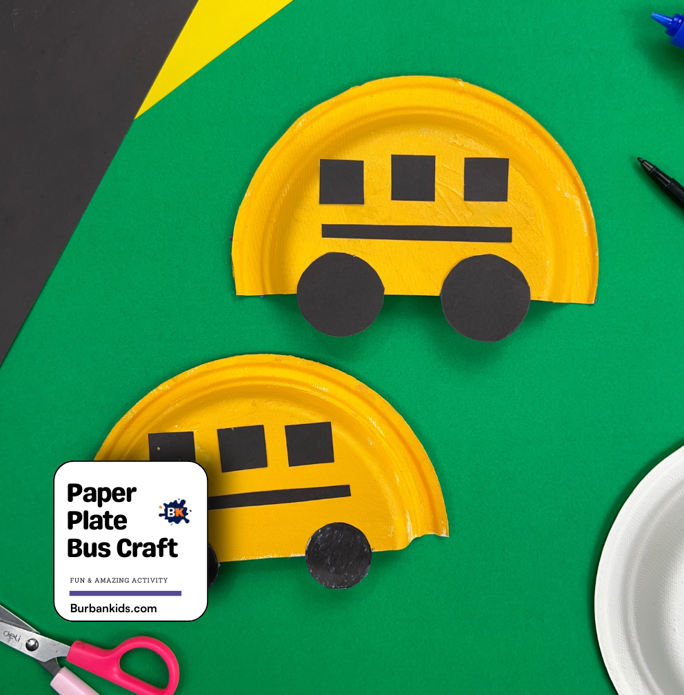 Paper Plate Bus Craft Paper Plate Bus Craft