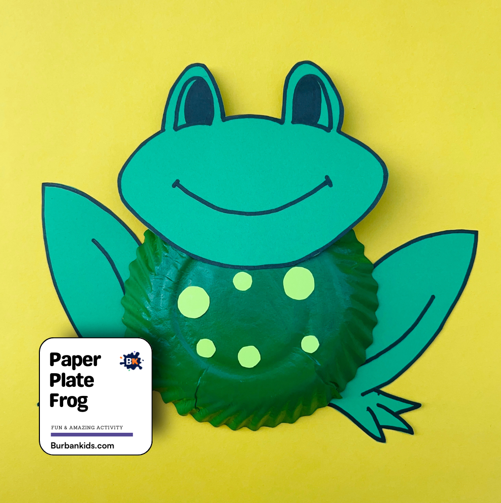 Paper Plate Frog Paper Plate Frog