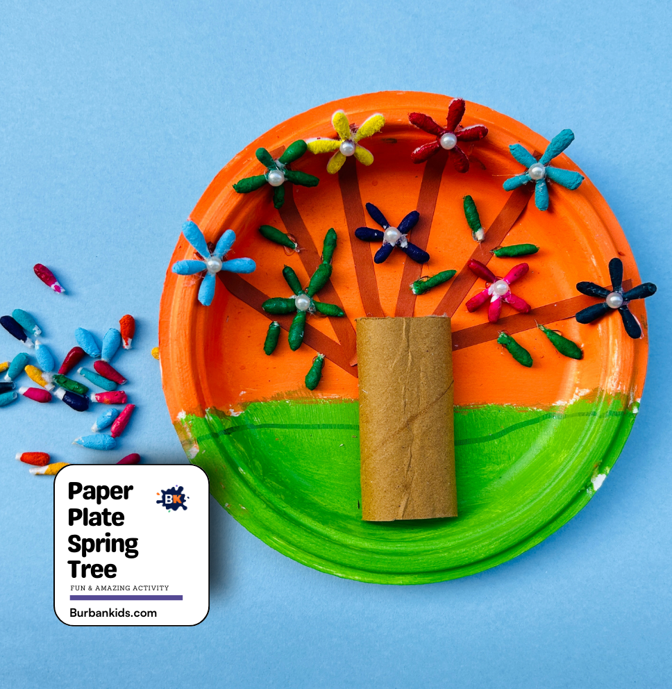 Paper Plate Spring Tree Paper Plate Spring Tree