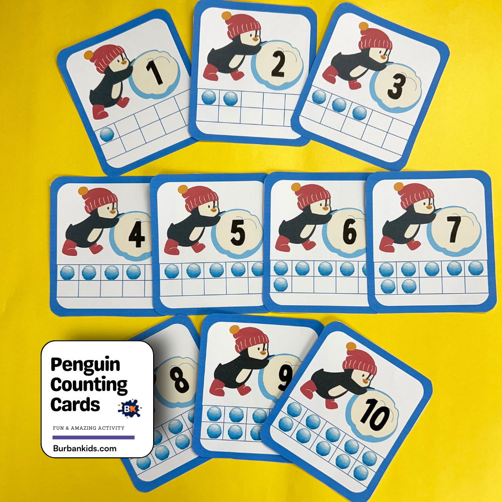 Penguin Counting Cards Penguin Counting Cards