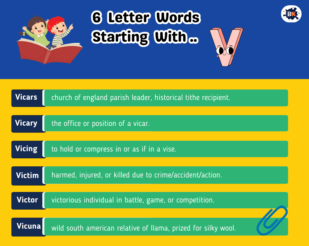 Perfect 6 Letter Words Starting With V For Kids Perfect 6 Letter Words Starting With V For Kids