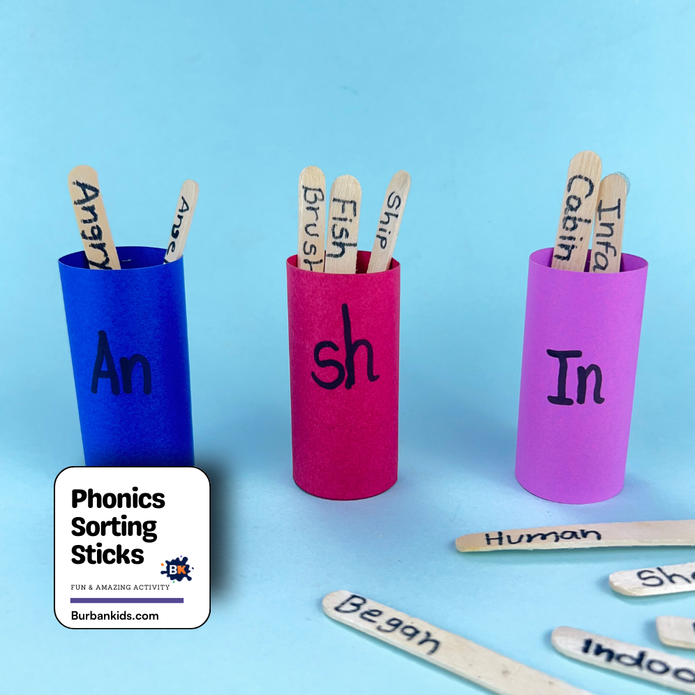 Phonics Sorting Sticks Phonics Sorting Sticks