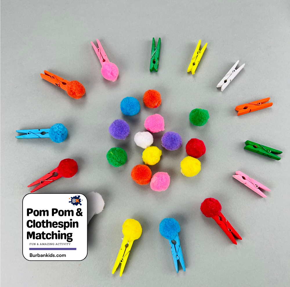 Pom Pom & Clothespin Matching Pom Pom & Clothespin Matching