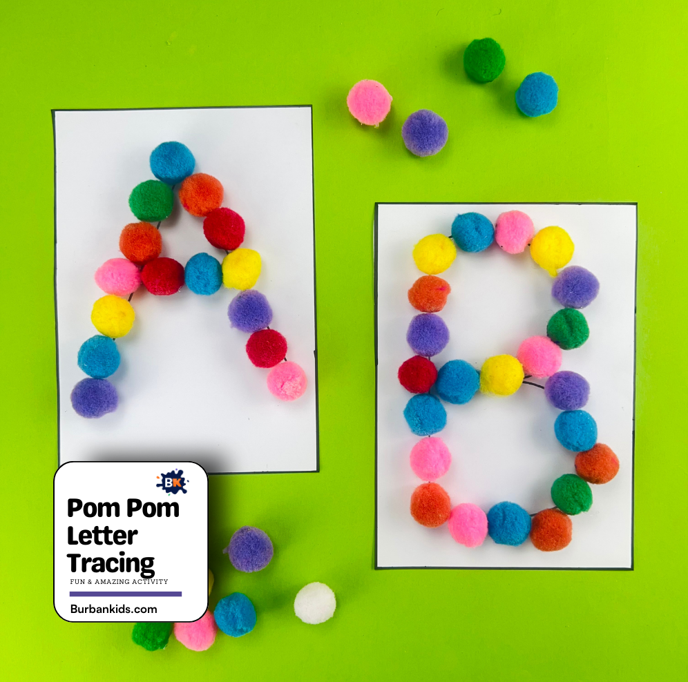 Pom Pom Letter Tracing Pom Pom Letter Tracing