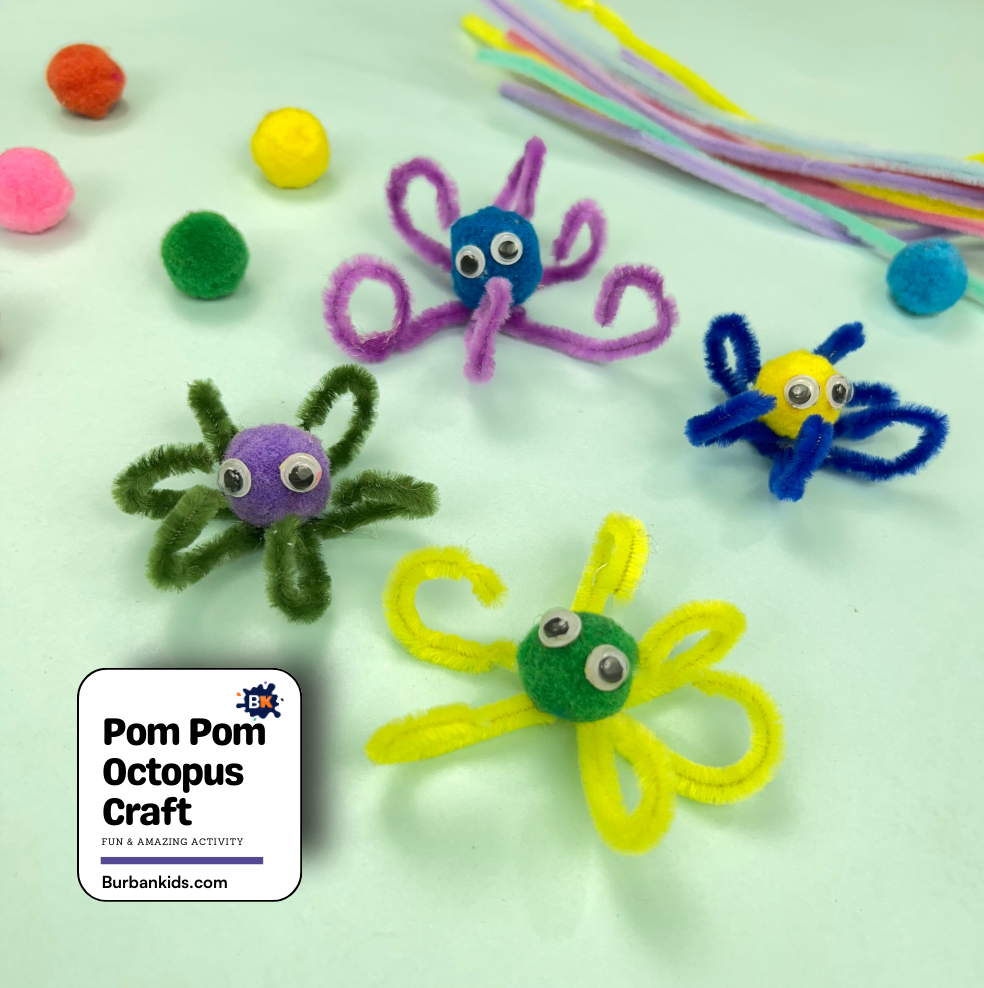 Pom Pom Octopus Craft Pom Pom Octopus Craft
