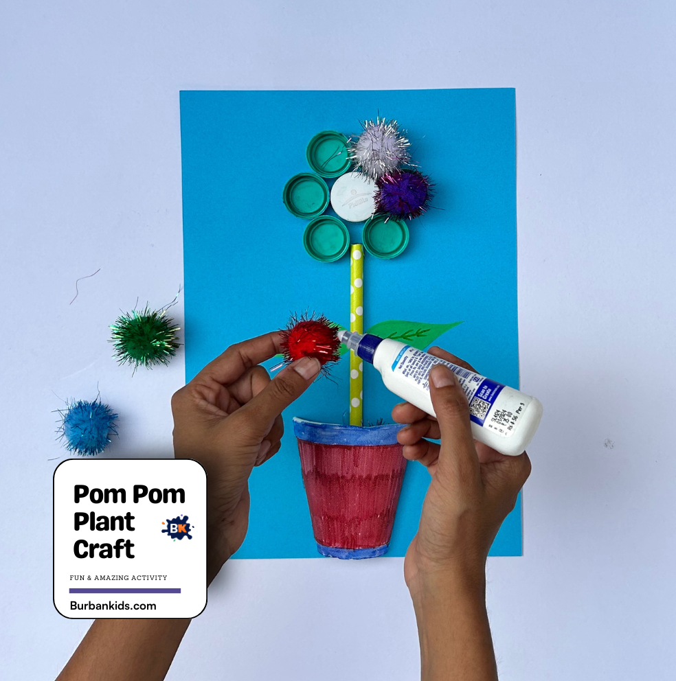 Pom Pom Plant Craft Pom Pom Plant Craft
