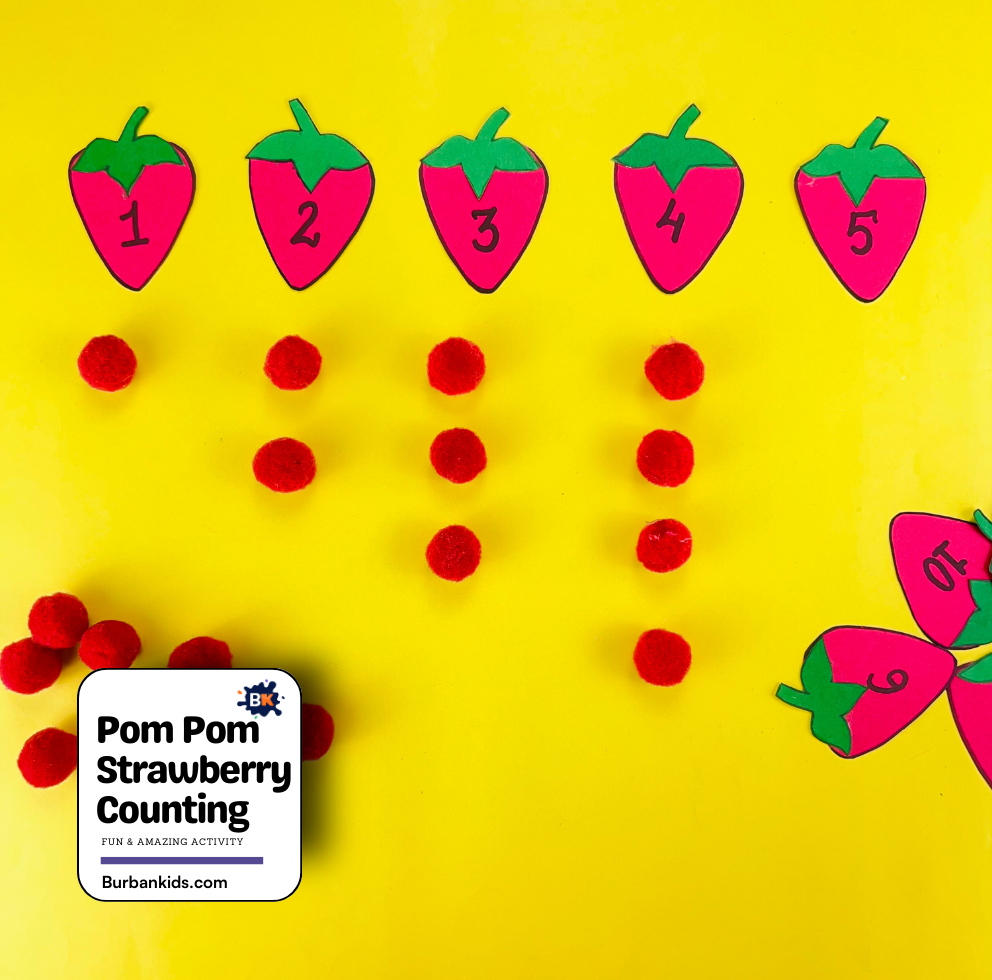 Pom Pom Strawberry Counting Pom Pom Strawberry Counting