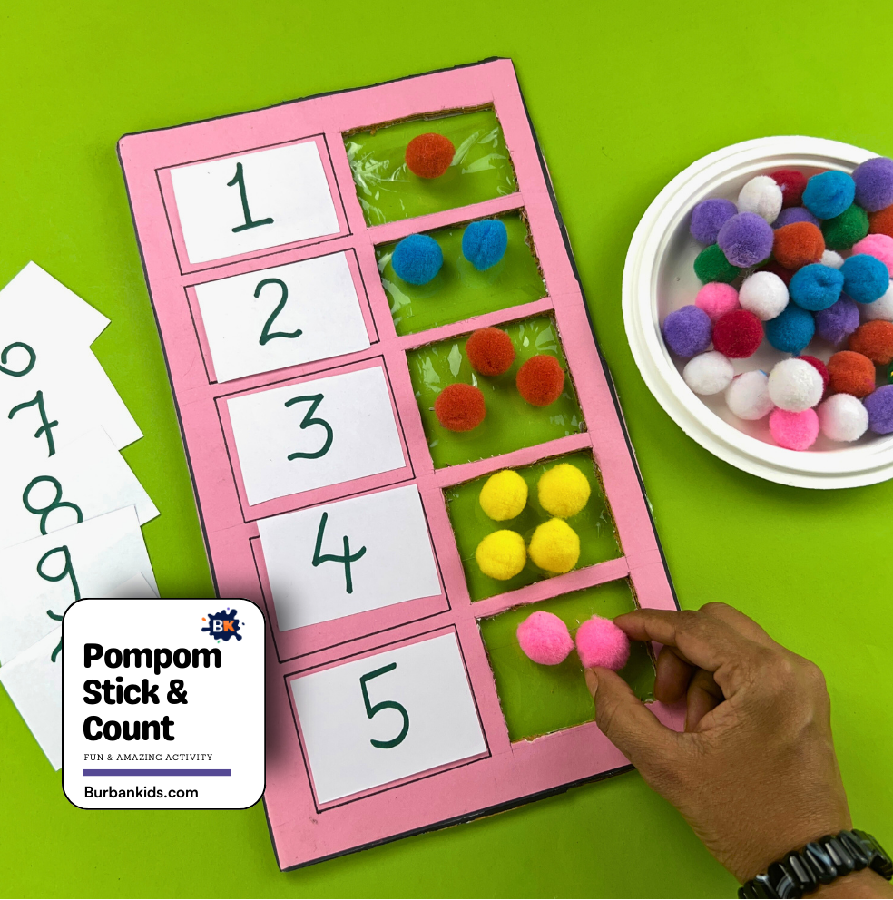 Pompom Stick & Count Pompom Stick & Count