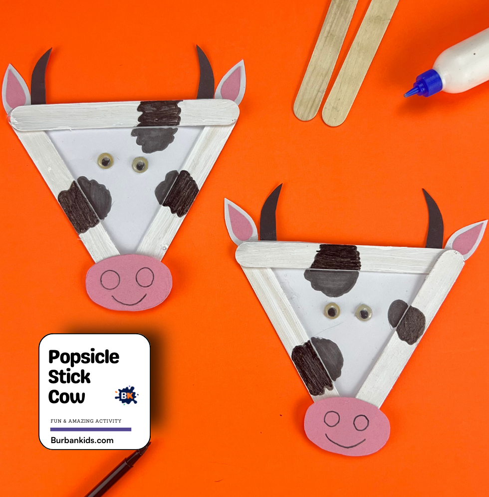 Popsicle Stick Cow Popsicle Stick Cow