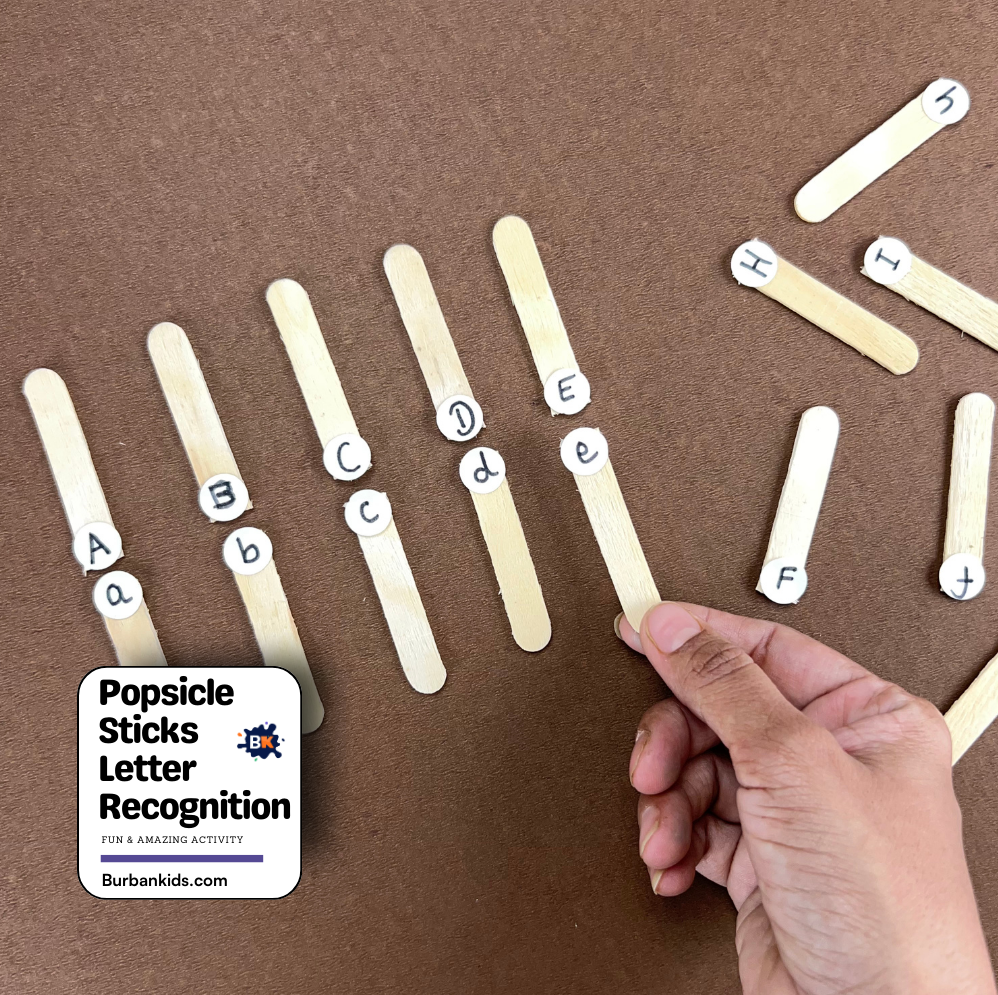 Popsicle Sticks Letter Recognize Popsicle Sticks Letter Recognition