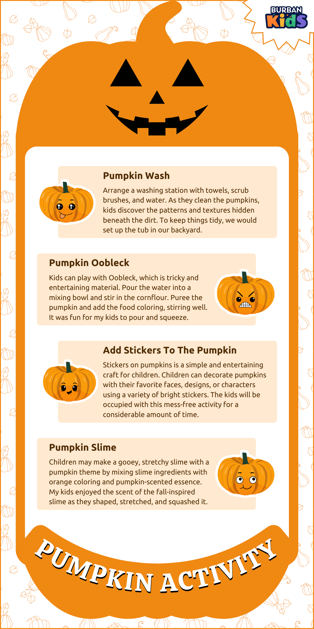 Pumpkin Activities Pumpkin Activities