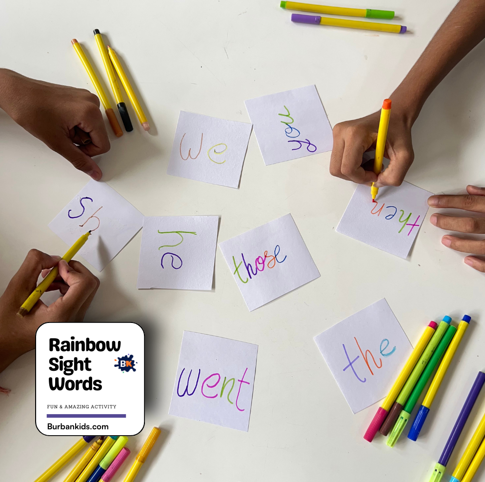 Rainbow Sight Words Rainbow Sight Words