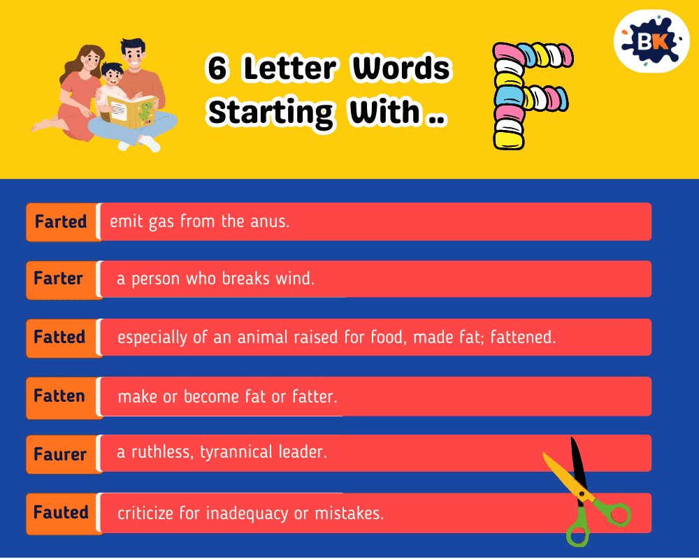 Relevant 6 Letter Words Starting With F For Kids Relevant 6 Letter Words Starting With F For Kids