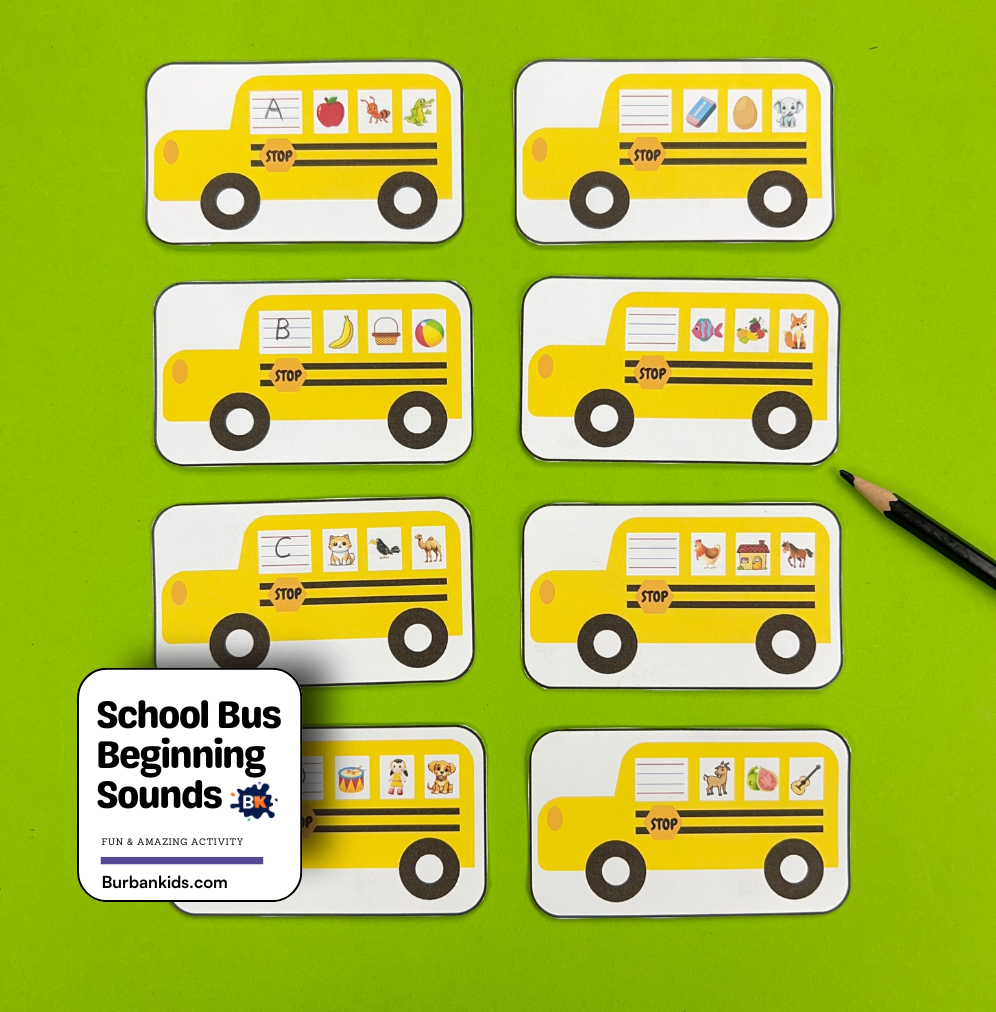 School Bus Beginning Sounds School Bus Beginning Sounds