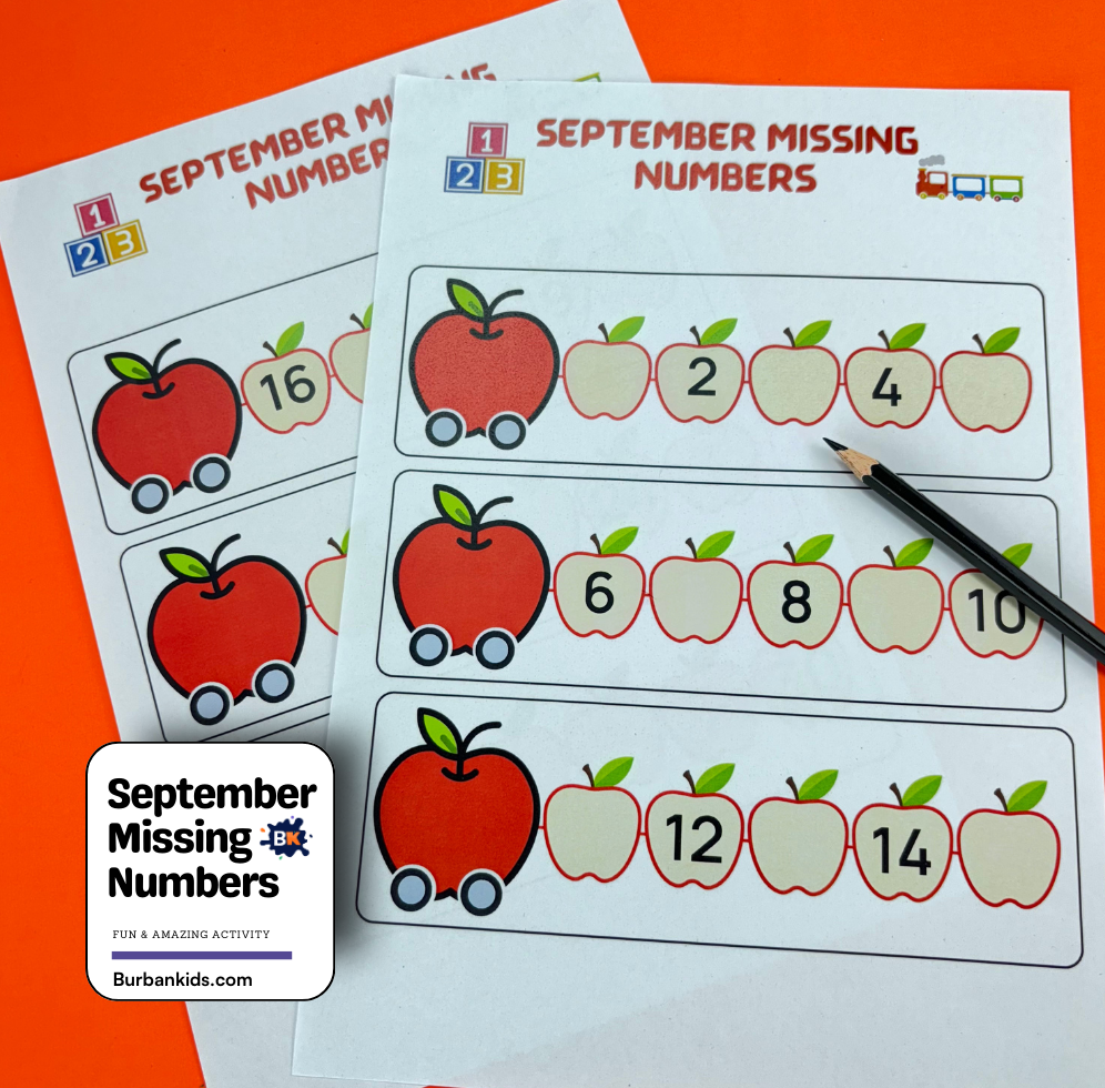 September Missing Numbers September Missing Numbers