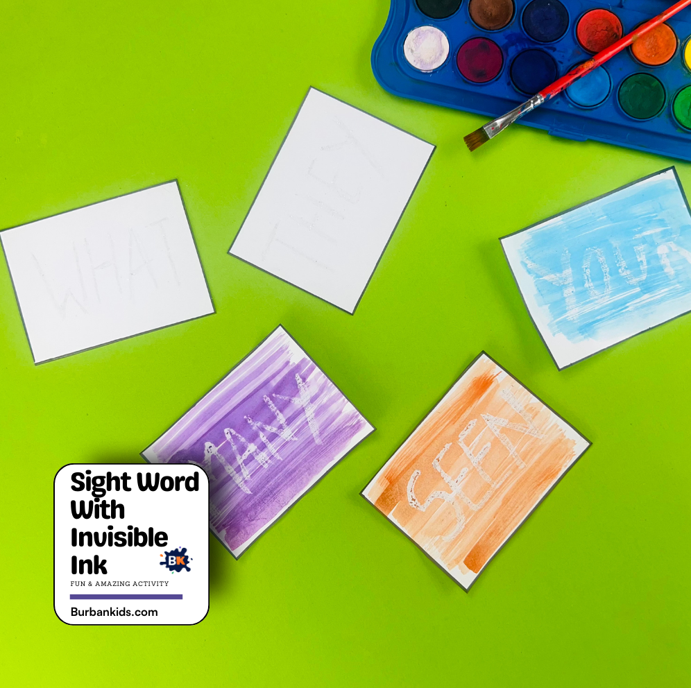 Sight Word With Invisible Ink Sight Word With Invisible Ink