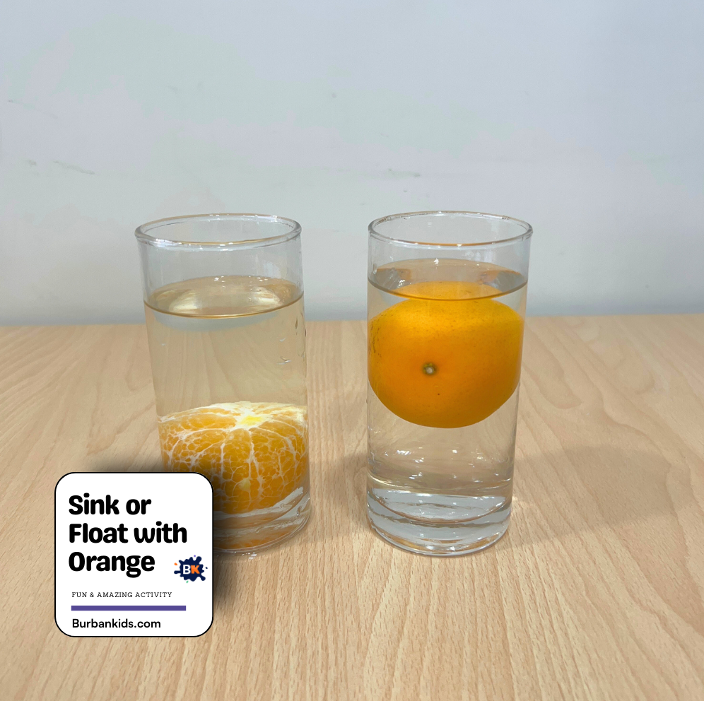 Sink or Float with Orange Sink or Float with Orange