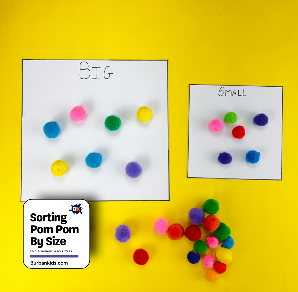Sorting Pom Pom By Size Sorting Pom Poms By Size