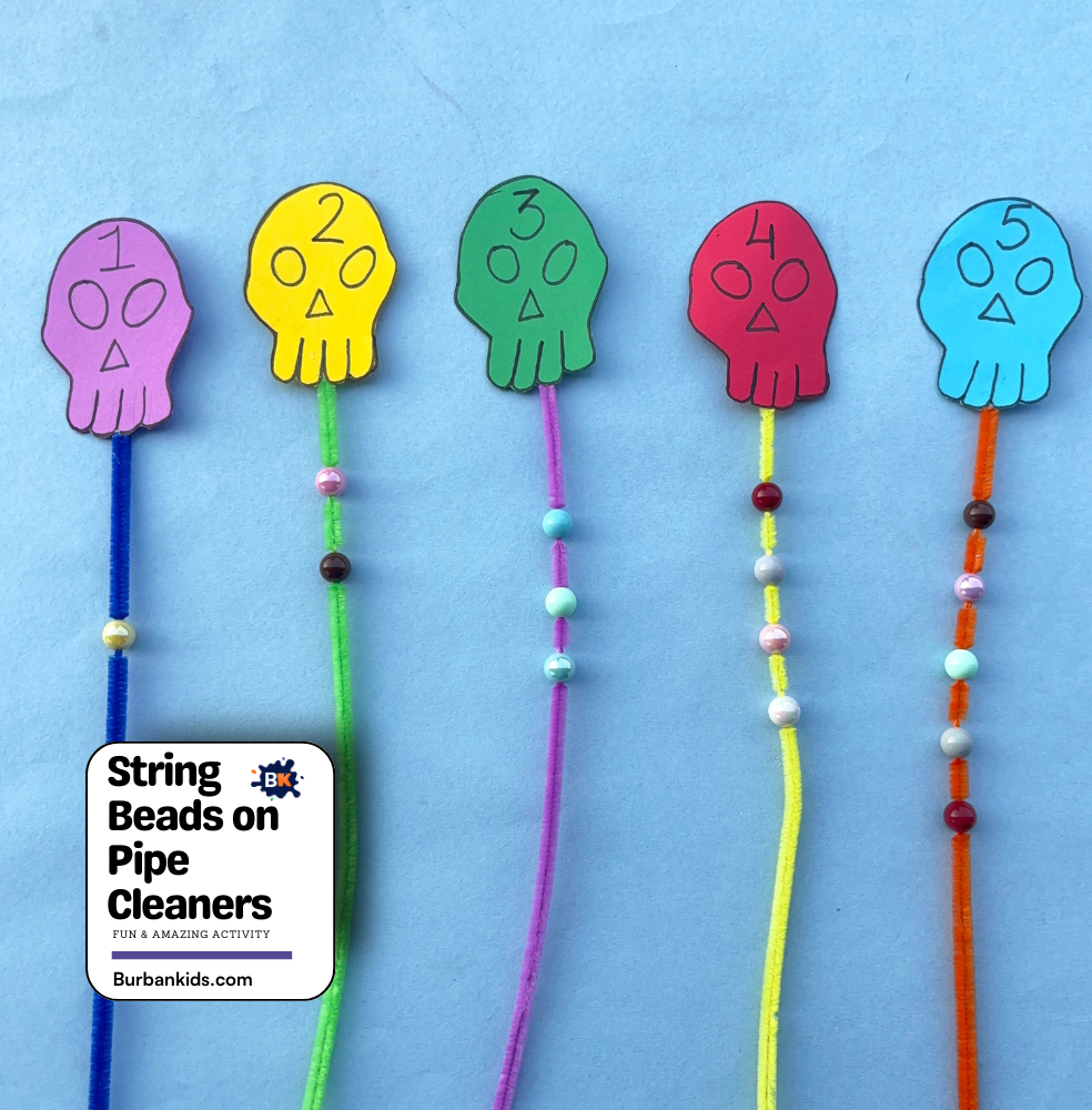 String Beads on Pipe Cleaners String Beads on Pipe Cleaners