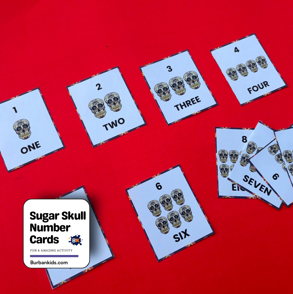 Sugar Skull Number Cards Sugar Skull Number Cards