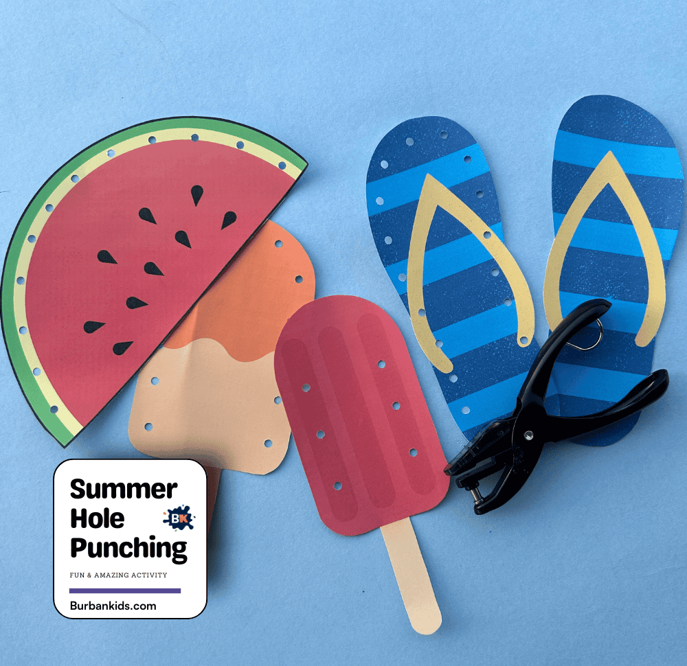 Summer Hole Punching Activity