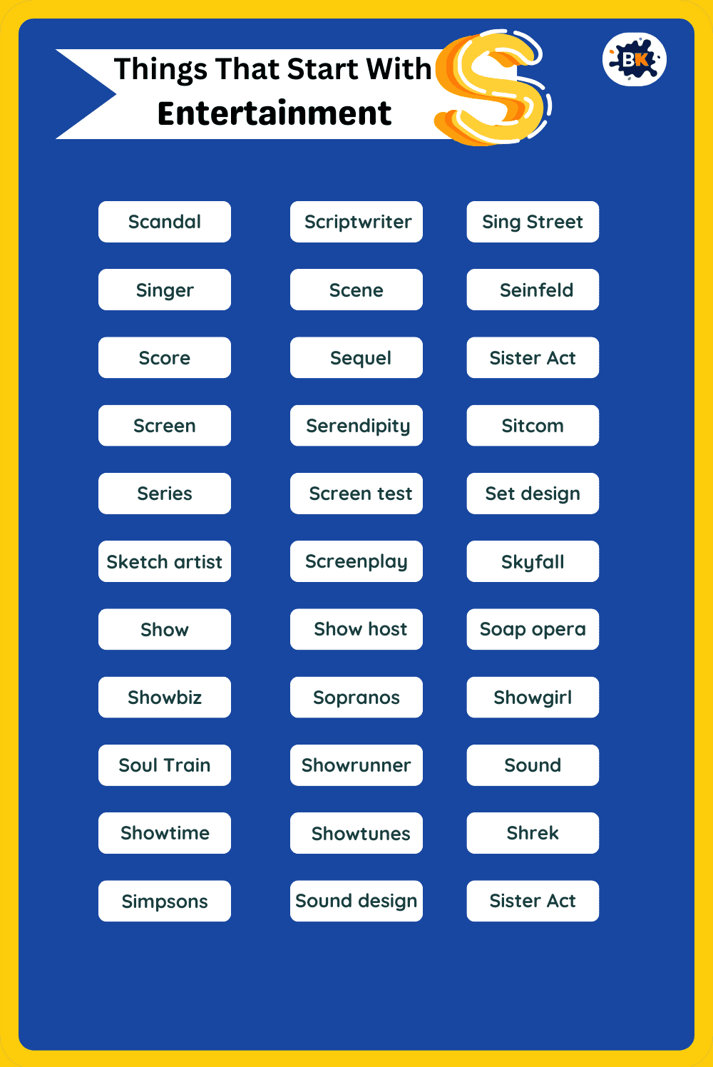 Things That Start With S