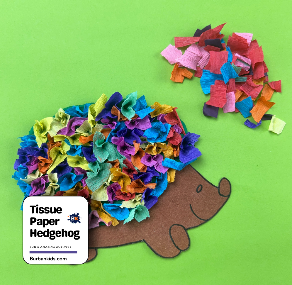 Tissue Paper Hedgehog Tissue Paper Hedgehog