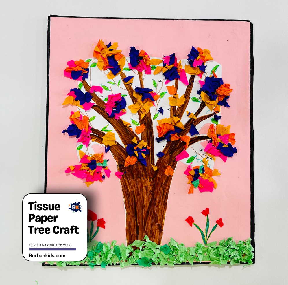 Tissue Paper Tree Craft Tissue Paper Tree Craft